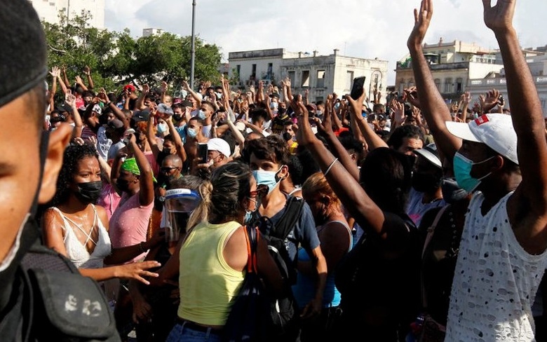 Cuba tố cáo Mỹ kích động biểu tình bạo động gây hậu quả tiêu cực ở đảo quốc Caribe